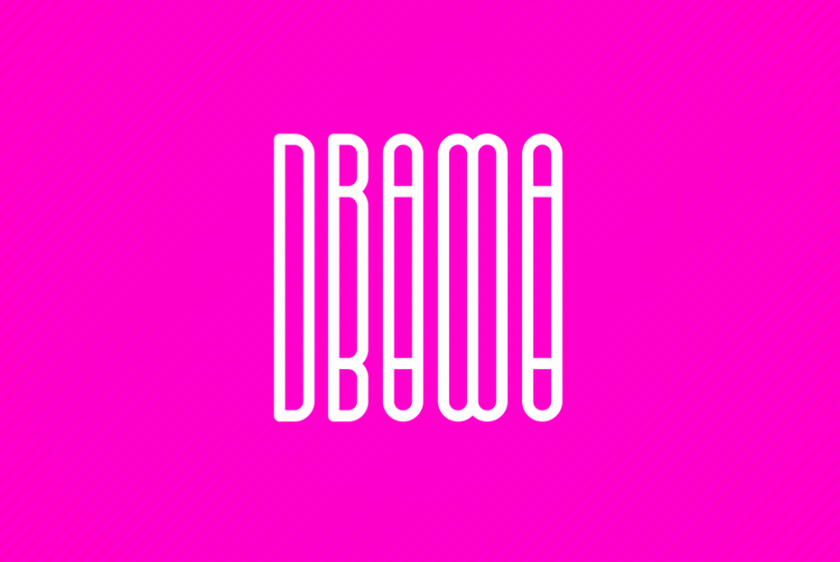 粉色logo設(shè)計- 戲劇logo設(shè)計