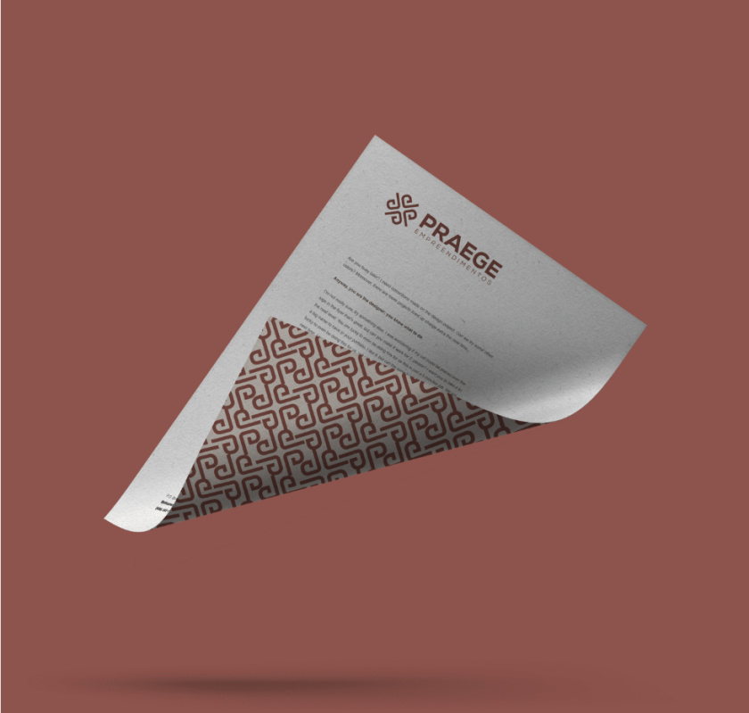PRAEGE 4個P字母酒店logo設計vi設計