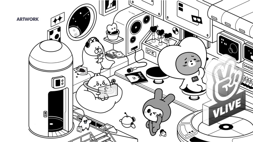 V CREW 超萌開愛風格吉祥物設計，人物性格設定與表情包設計