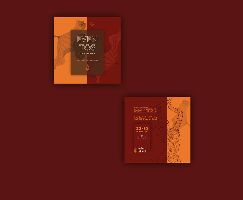 Maha-Laksmi 印度瑜伽舞蹈品牌logo設(shè)計vi設(shè)計