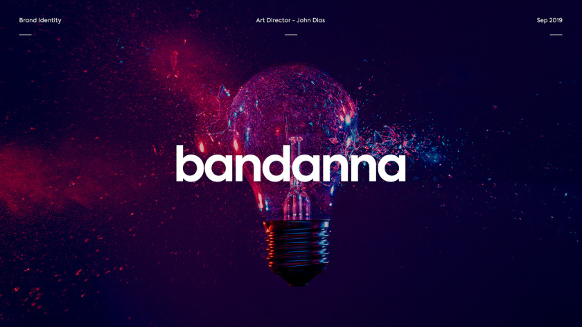 BANDANNA 音樂文化公司品牌形象設(shè)計-logo-vi設(shè)計