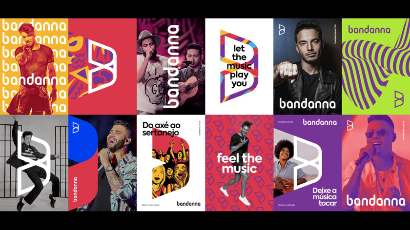 BANDANNA 音樂文化公司品牌形象設(shè)計-logo-vi設(shè)計