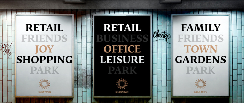 Iulius Town 商業(yè)中心品牌命名與logo設計-月桂花環(huán) Iulius Town 商業(yè)中心品牌命名與logo設計-月桂花環(huán)