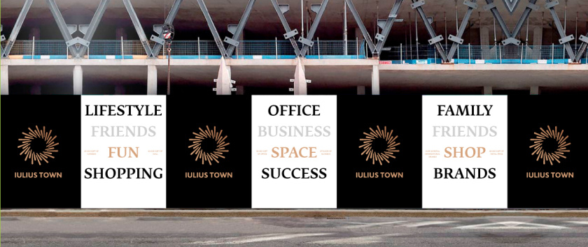 Iulius Town 商業(yè)中心品牌命名與logo設計-月桂花環(huán) Iulius Town 商業(yè)中心品牌命名與logo設計-月桂花環(huán)