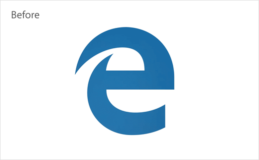 Microsoft Edge 網(wǎng)絡(luò)瀏覽器舊版logo設(shè)計(jì)