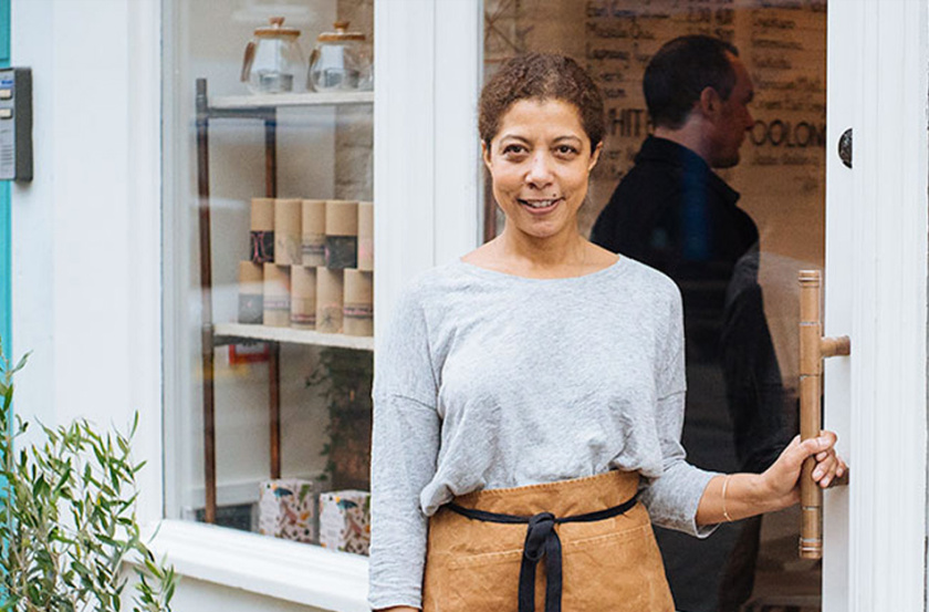 Tiosk茶飲餐飲品牌形象設(shè)計(jì)，水墨線條畫風(fēng)格