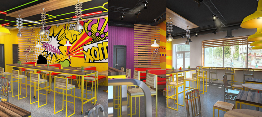 Hoggy三明治吧餐飲品牌設(shè)計-餐廳空間設(shè)計