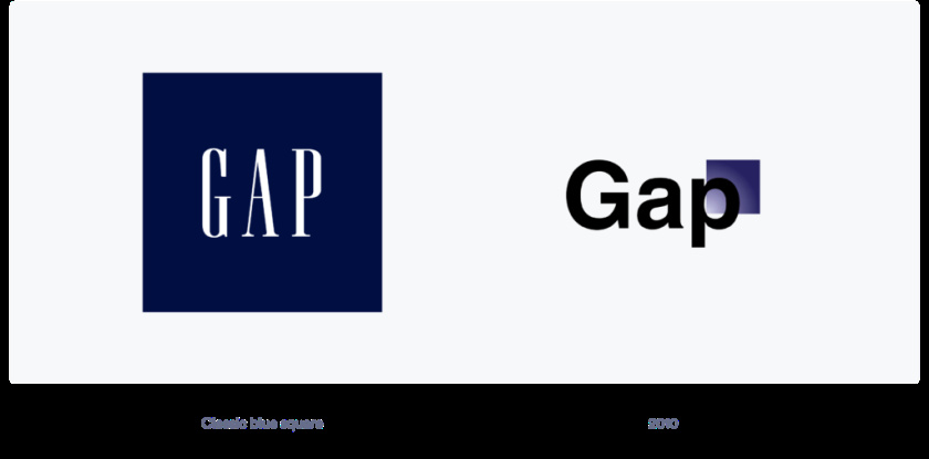 GAP服飾正方形logo