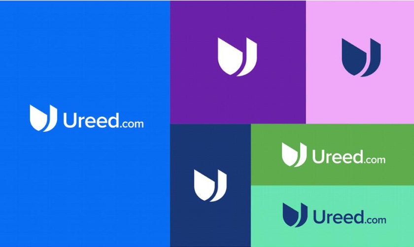 ureed 在線服務(wù)市場(chǎng)平臺(tái)網(wǎng)站品牌logo設(shè)計(jì)vi設(shè)計(jì)，互聯(lián)網(wǎng)科技風(fēng)格