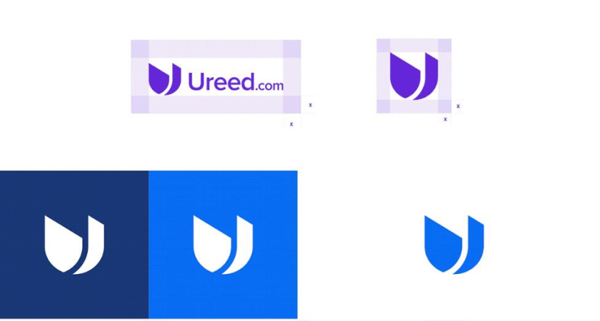 ureed 在線服務(wù)市場(chǎng)平臺(tái)網(wǎng)站品牌logo設(shè)計(jì)vi設(shè)計(jì)，互聯(lián)網(wǎng)科技風(fēng)格