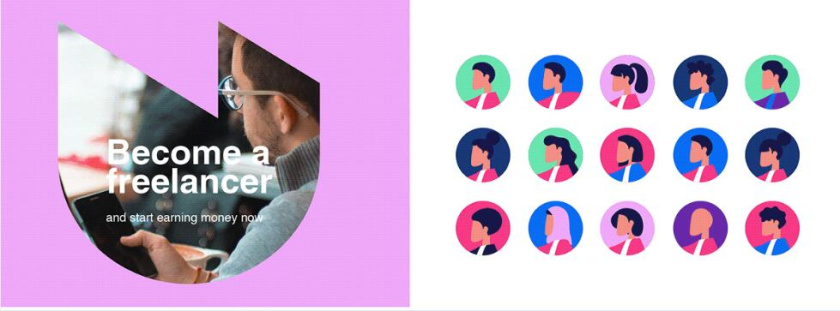 ureed 在線服務(wù)市場(chǎng)平臺(tái)網(wǎng)站品牌logo設(shè)計(jì)vi設(shè)計(jì)，互聯(lián)網(wǎng)科技風(fēng)格