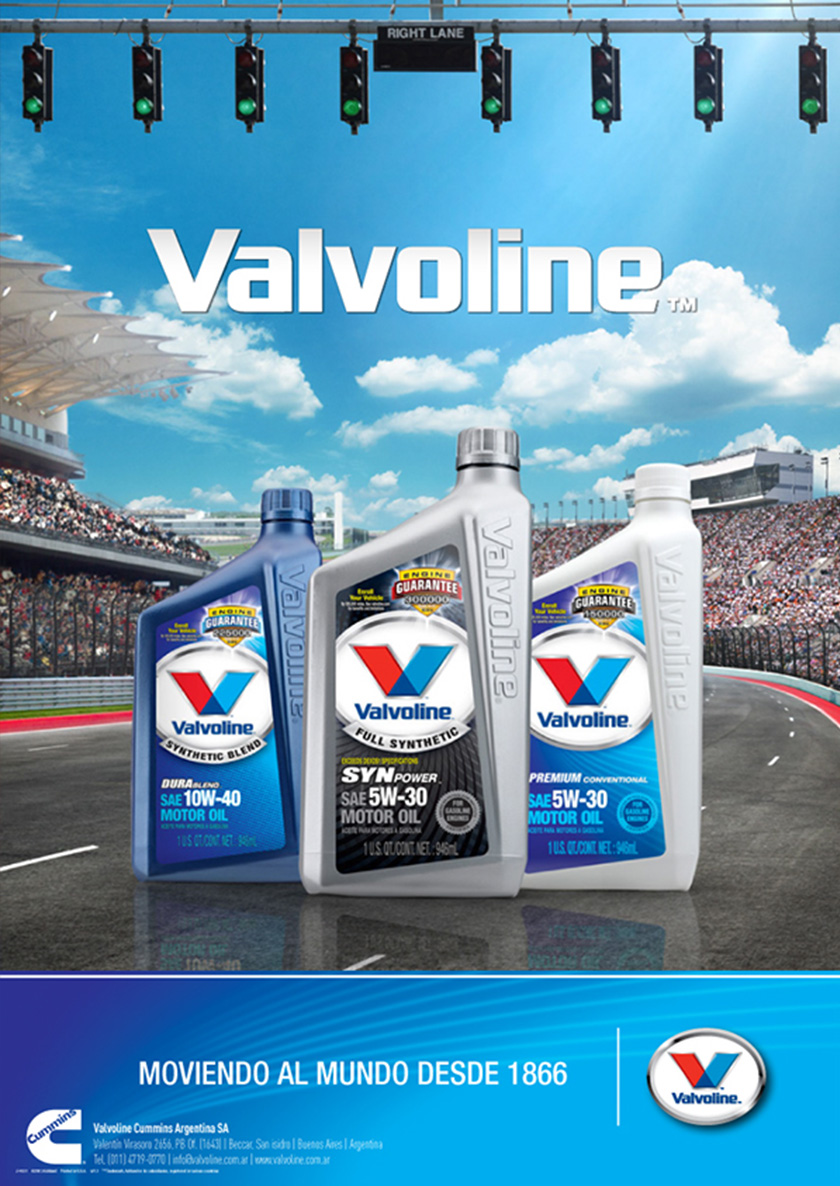 Valvoline 勝牌潤(rùn)滑油平面廣告創(chuàng)意設(shè)計(jì)