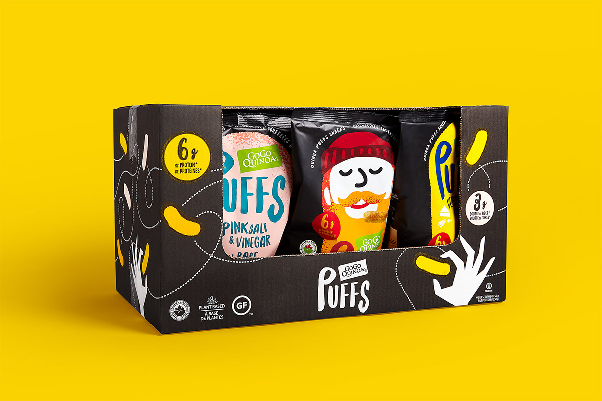 Puffs 休閑小零食包裝設(shè)計(jì),夸張有趣的插畫 Puffs 休閑小零食包裝設(shè)計(jì),夸張有趣的插畫