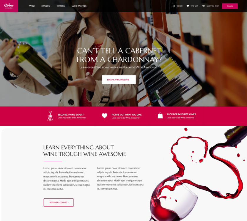 紅色可以喚醒激情-暖色調網(wǎng)站設計