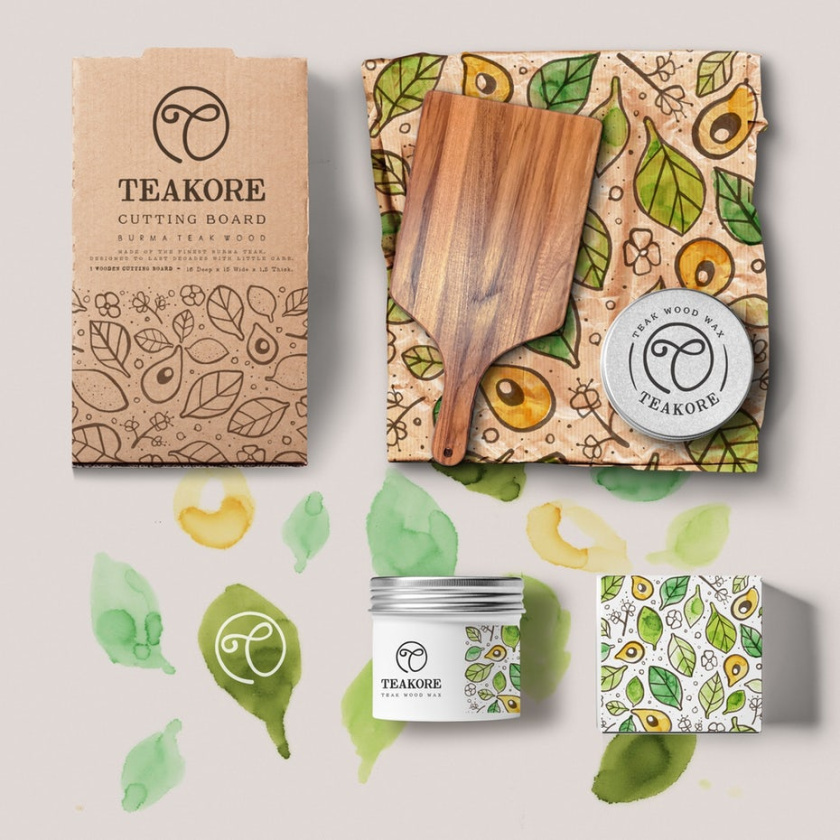 土黃色調(diào)有機品牌設(shè)計