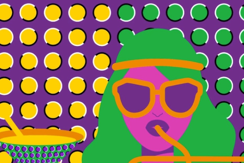 大膽的對比色，這樣一個冒險和勇敢的作品。