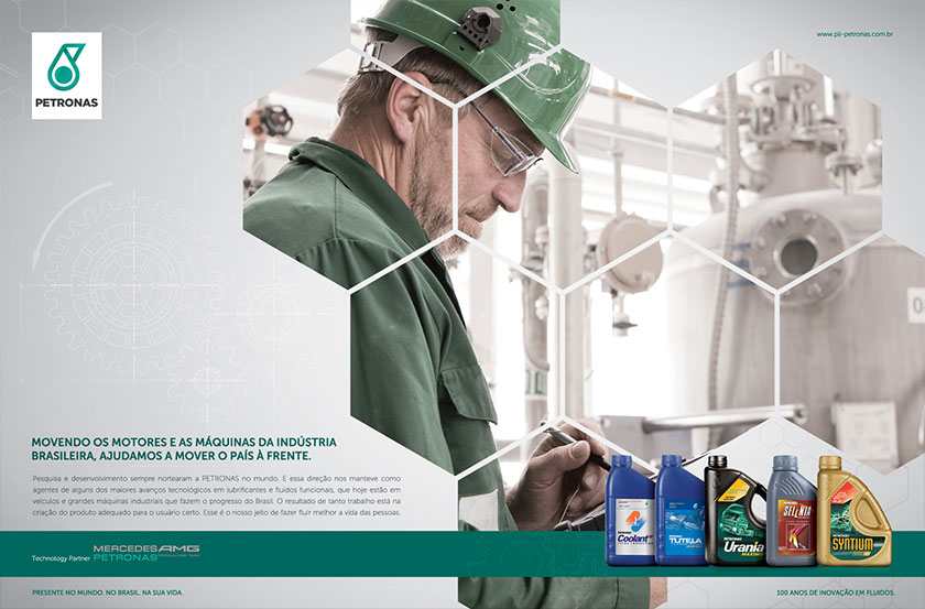 馬石油潤滑油品牌主KV平面廣告創(chuàng)意設計