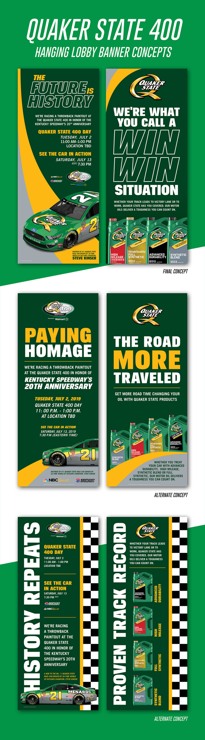 QUAKER STATE 汽車潤(rùn)滑油變速箱油品牌形象設(shè)計(jì)-海報(bào)設(shè)計(jì)