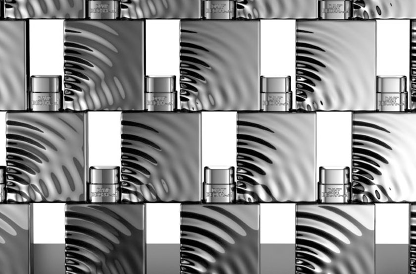大衛(wèi)·貝克漢姆水波紋圖案香水瓶型設(shè)計(jì)與身體護(hù)理產(chǎn)品包裝設(shè)計(jì)