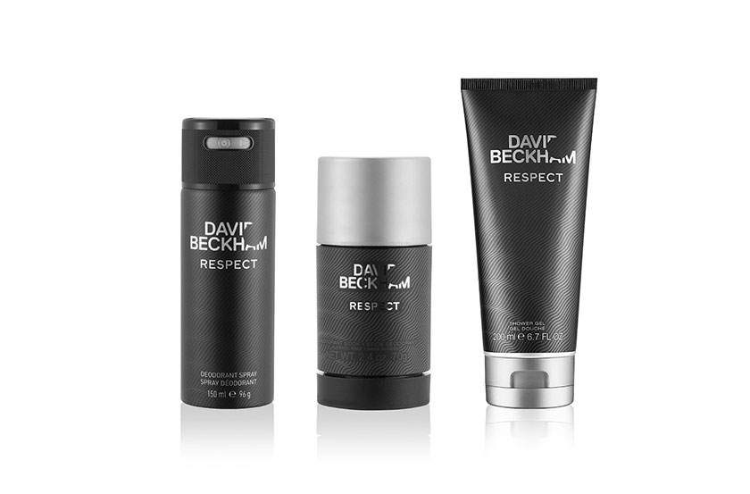 大衛(wèi)·貝克漢姆水波紋圖案身體護(hù)理產(chǎn)品包裝設(shè)計(jì)