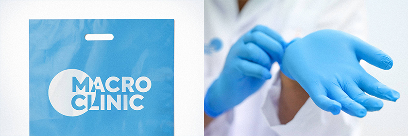 Macro Clinic連鎖醫(yī)療診所醫(yī)院圓形顯微鏡風(fēng)格品牌形象設(shè)計(jì)logo設(shè)計(jì)與品牌全案策劃塑造