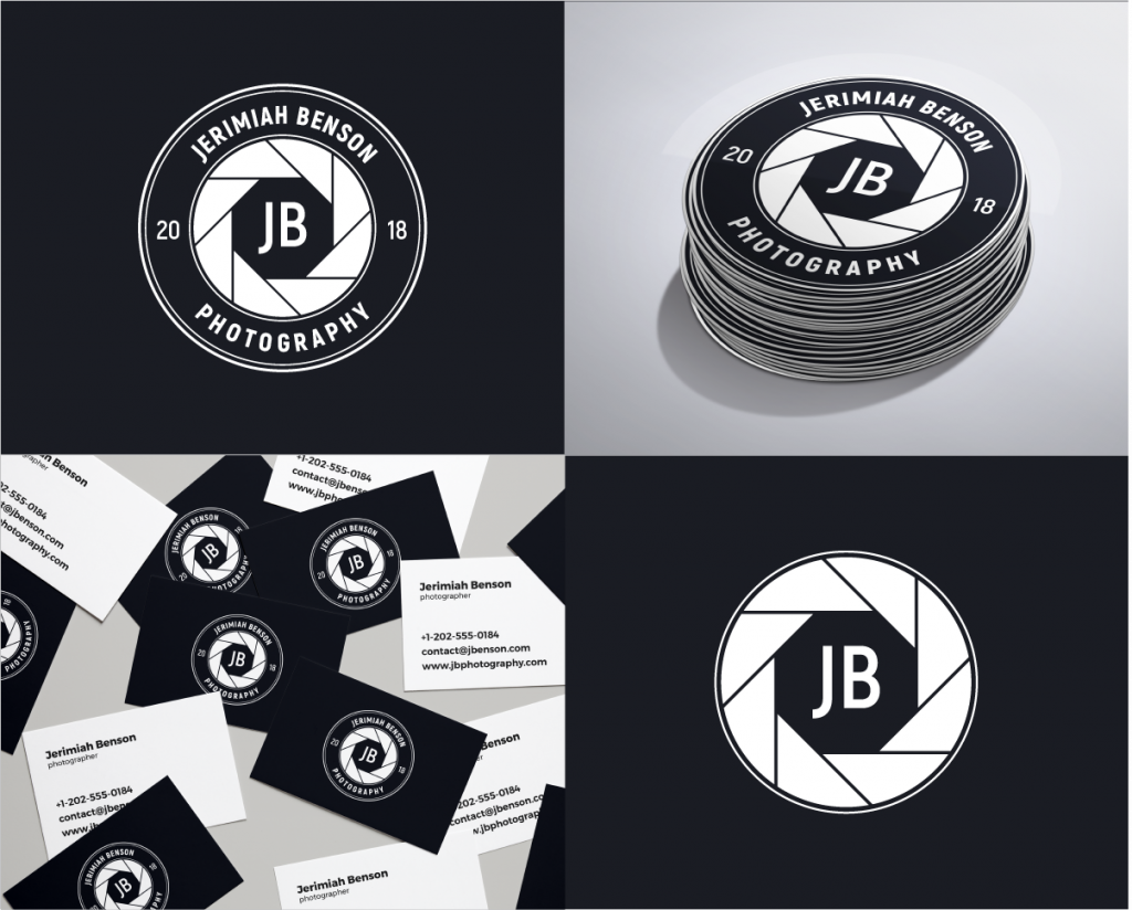 彎曲的文字圓形logo設(shè)計(jì)樣機(jī)