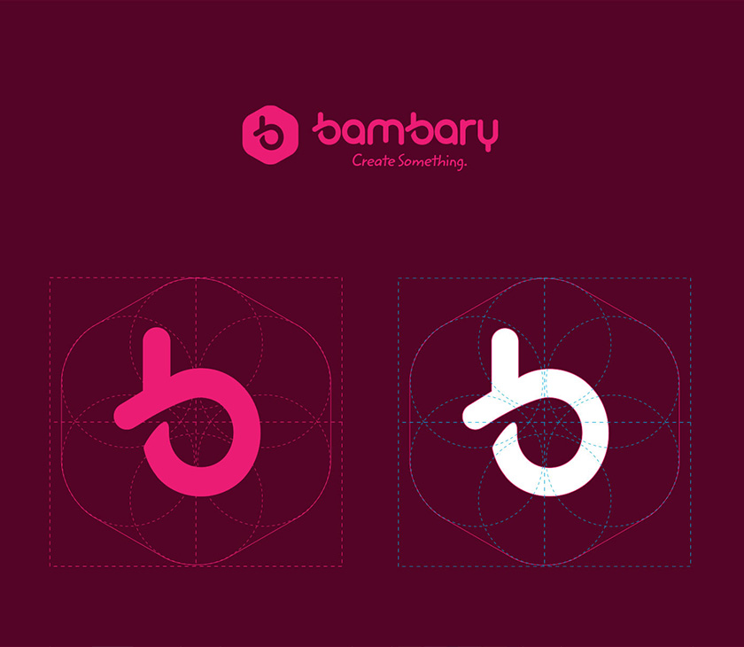 bambary毛線品牌命名logo設(shè)計(jì)與品牌vi形象設(shè)計(jì)。多彩的六邊形色塊 bambary毛線品牌命名logo設(shè)計(jì)與品牌vi形象設(shè)計(jì)。多彩的六邊形色塊