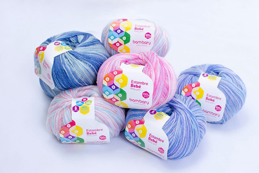 bambary毛線品牌命名logo設(shè)計(jì)與品牌vi形象設(shè)計(jì)。多彩的六邊形色塊 bambary毛線品牌命名logo設(shè)計(jì)與品牌vi形象設(shè)計(jì)。多彩的六邊形色塊