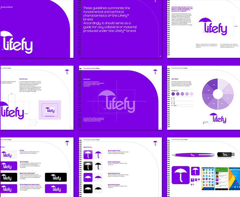 lifefy在線保險品牌logo設(shè)計,傘元素+字母L lifefy在線保險品牌logo設(shè)計,傘元素+字母L