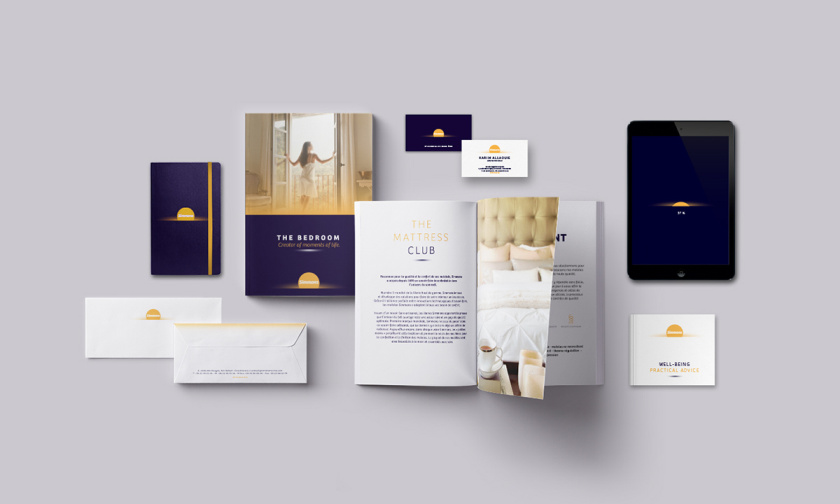 SIMMONS席夢思sunrise日出系列床墊品牌形象設(shè)計-logo/vi/