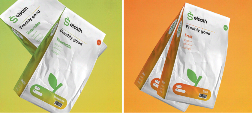 Elsalh 新鮮蔬菜水果配送公司品牌形象設(shè)計(jì)-logo,vi與產(chǎn)品包裝設(shè)計(jì)