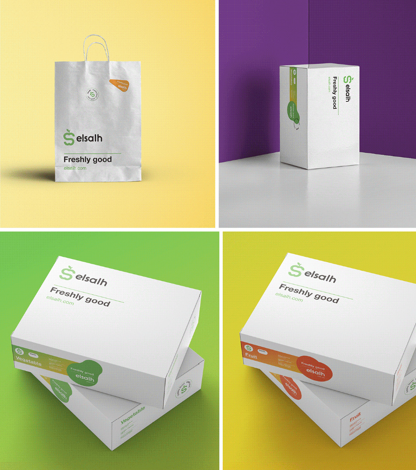 Elsalh 新鮮蔬菜水果配送公司品牌形象設(shè)計(jì)-logo,vi與產(chǎn)品包裝設(shè)計(jì)