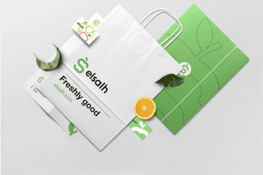 Elsalh 新鮮蔬菜水果配送公司品牌形象設(shè)計(jì)-logo,vi與產(chǎn)品包裝設(shè)計(jì)