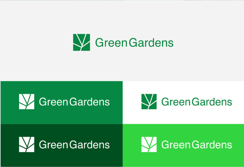 GreenGardens 綠色園林品牌形象設(shè)計(jì)-logo/vi
