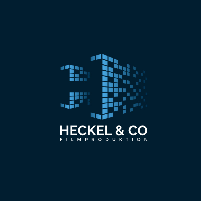 像素藝術-Heckel＆Co電影制作標志設計