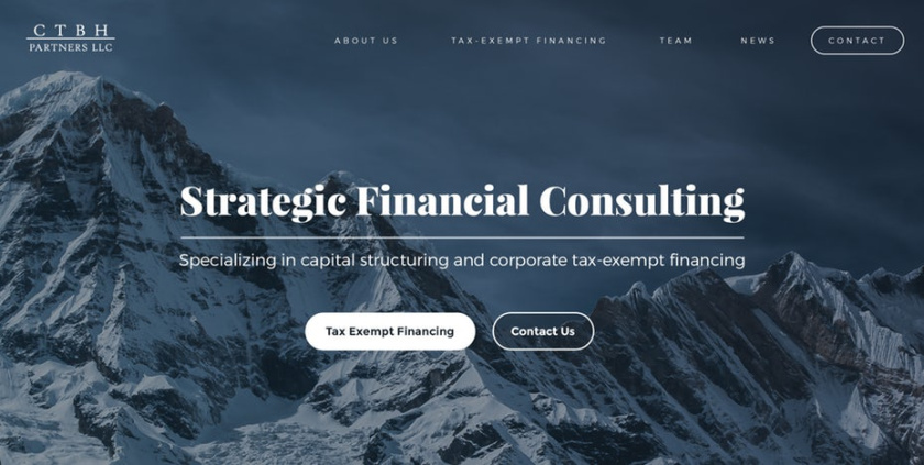 引人注目的襯線-CTBH Partners，LLC網(wǎng)頁設計