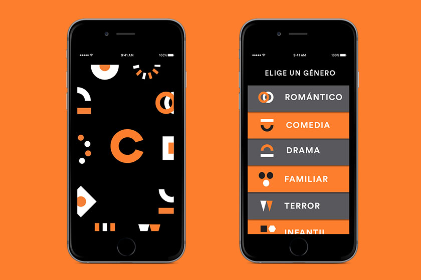 充滿活力激情與超現(xiàn)實主義的CINEBOX電影院品牌vi設計空間設計