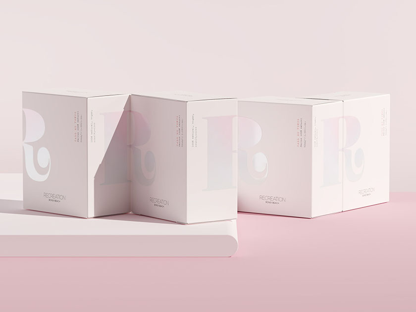 RECREATION香水品牌標志設(shè)計包裝設(shè)計，重視樂趣，健康和幸福-上海包裝設(shè)計公司