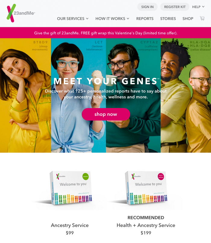 23andMe醫(yī)療保健網站 23andMe醫(yī)療保健網站