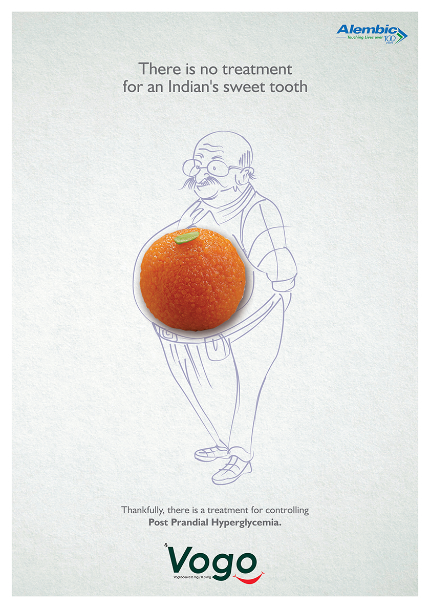 印度高血糖藥廣告平面設(shè)計,不失趣味指出愛吃糖老年患者的身體狀況 印度高血糖藥廣告平面設(shè)計,不失趣味指出愛吃糖老年患者的身體狀況