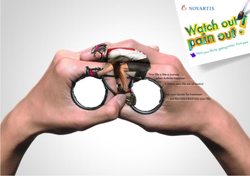 三大藥企之一諾華廣告精彩設(shè)計(jì)，將品牌主張形象化藝術(shù)化呈現(xiàn)