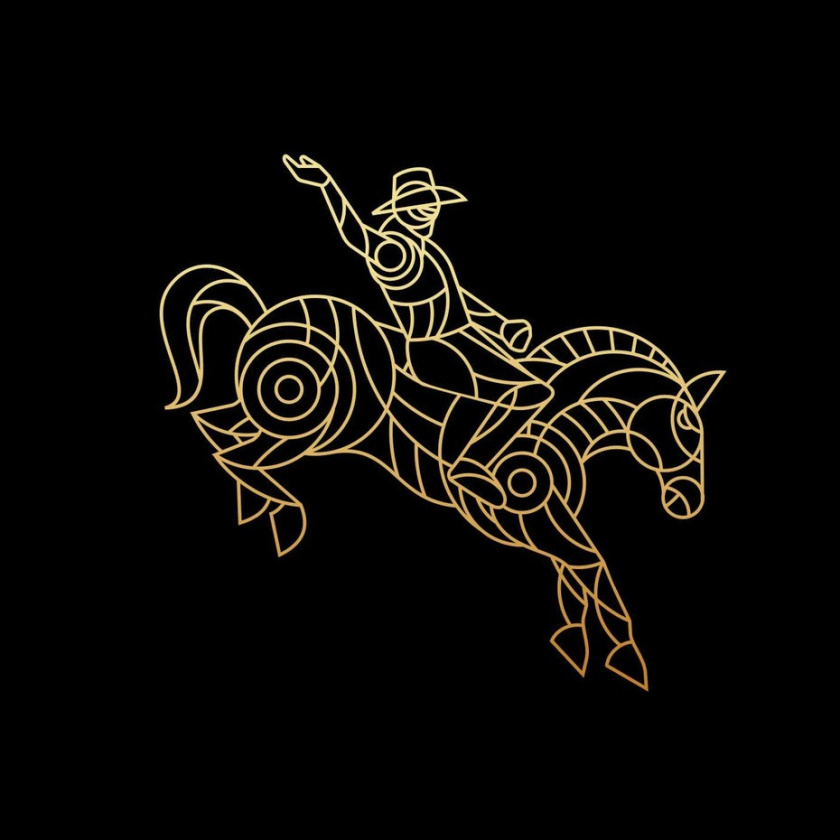 永恒的印刷標(biāo)志logo-圈地騎士logo設(shè)計