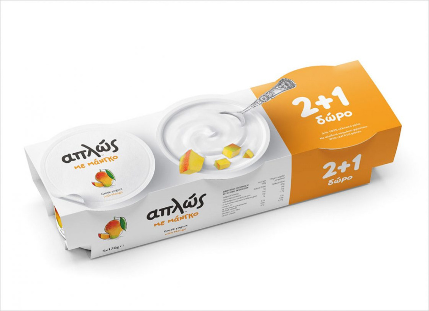 Aplos希臘水果酸奶食品包裝設(shè)計