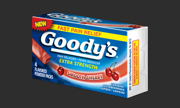 Goody的止痛藥包裝設(shè)計