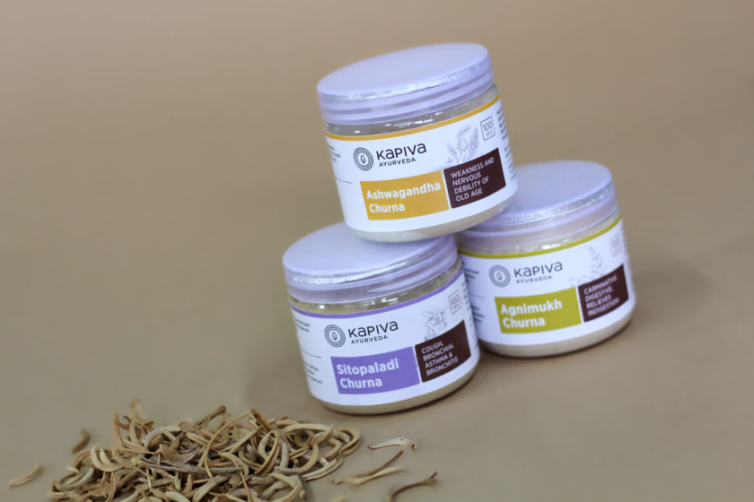 KapivaOTC非處方藥品包裝設(shè)計(jì)，嚴(yán)謹(jǐn)?shù)纳珘K加植物插圖