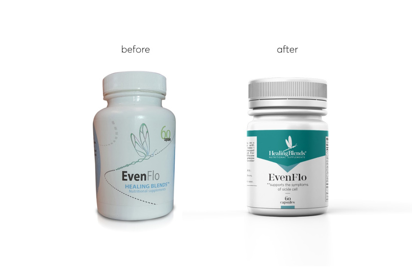 Healing Blends 營(yíng)養(yǎng)補(bǔ)充劑保健品包裝設(shè)計(jì)”三角版式“