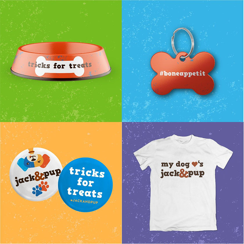 Jack&Pup 狗糧寵物零食包裝設(shè)計(jì)“彩色吉祥物篇” Jack&Pup 狗糧寵物零食包裝設(shè)計(jì)“彩色吉祥物篇”