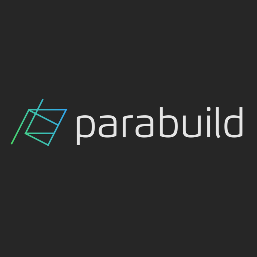 現(xiàn)代感的建筑標(biāo)志設(shè)計(jì)-綠色和藍(lán)色的抽象幾何線圖像