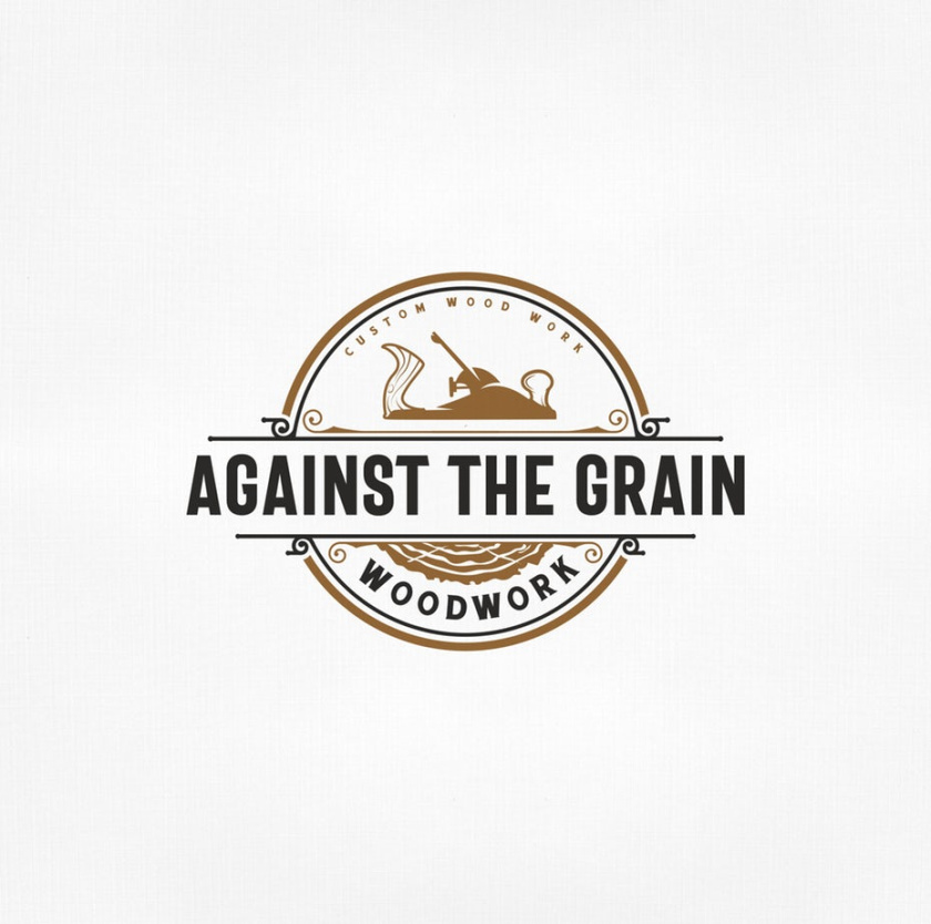 好與老式的品質(zhì)建筑標(biāo)志設(shè)計(jì)-圓形徽標(biāo)與切割日志的圖像