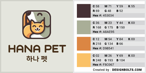 最佳4色組合標(biāo)志設(shè)計(jì)-橙色和鼠尾草色組合